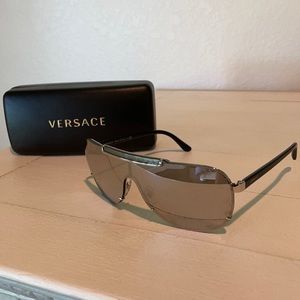 VERSACE mirrored silver lens sunglasses UNISEX